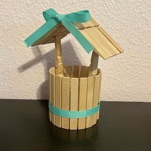 Wishing well centerpiece party decor